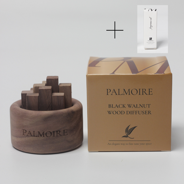 Wood Diffuser - Black Walnut Wood by PALMOIRE