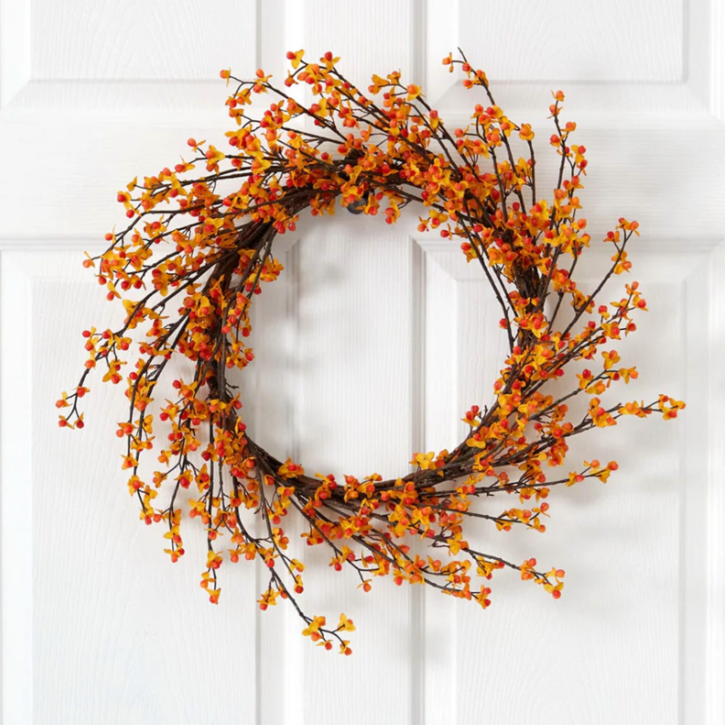 24” Sweet Bitter Wreath by Nearly Natural