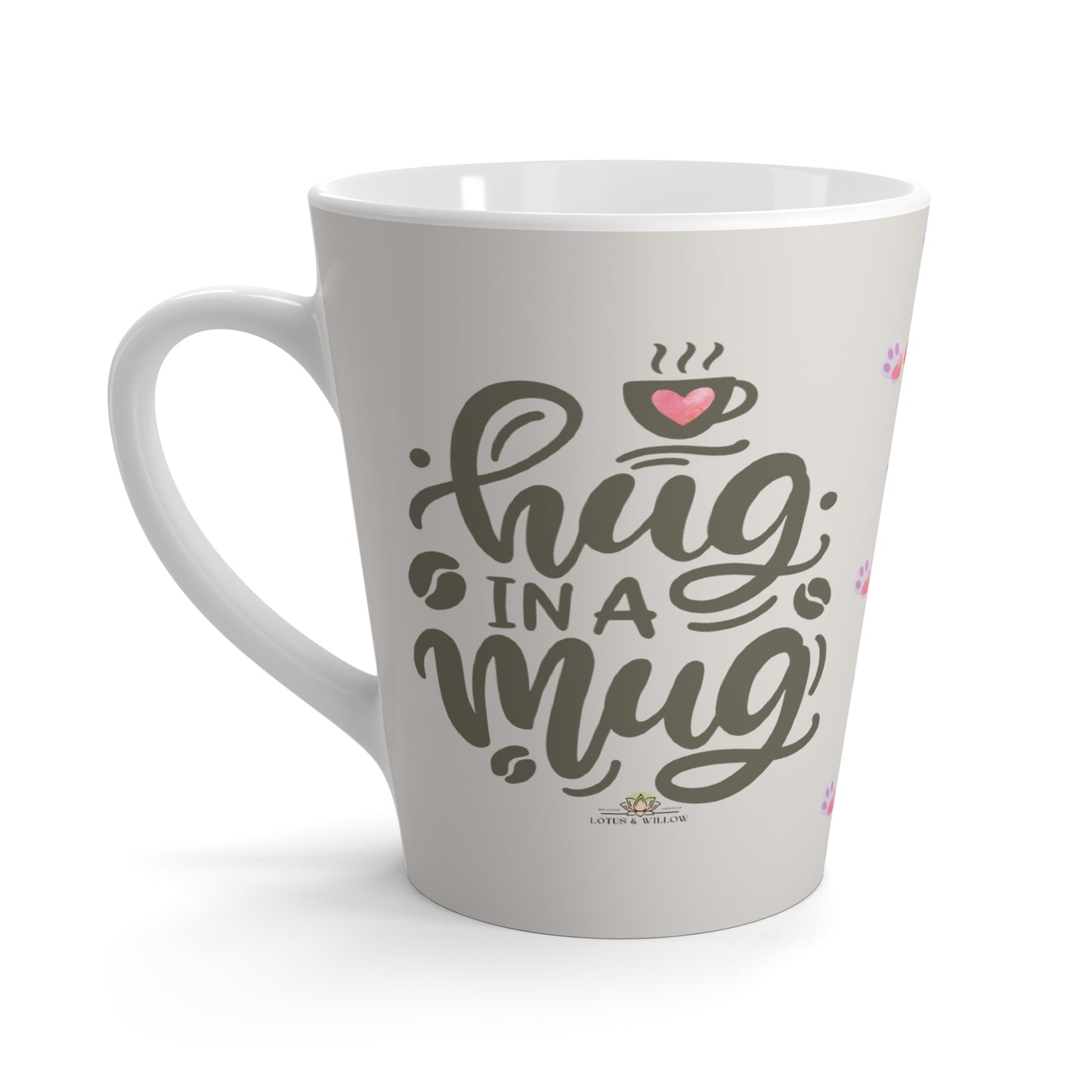 "Hug In A Mug" 12oz (0.35 l) Ceramic Latte Mug