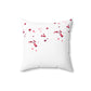 Valentine's Day Hearts Tree Throw Pillow by Lotus & Willow LLC