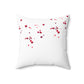 Valentine's Day Hearts Tree Throw Pillow by Lotus & Willow LLC