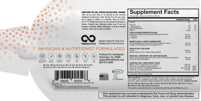 Focus + Recall (7-Serv) by Healthycell