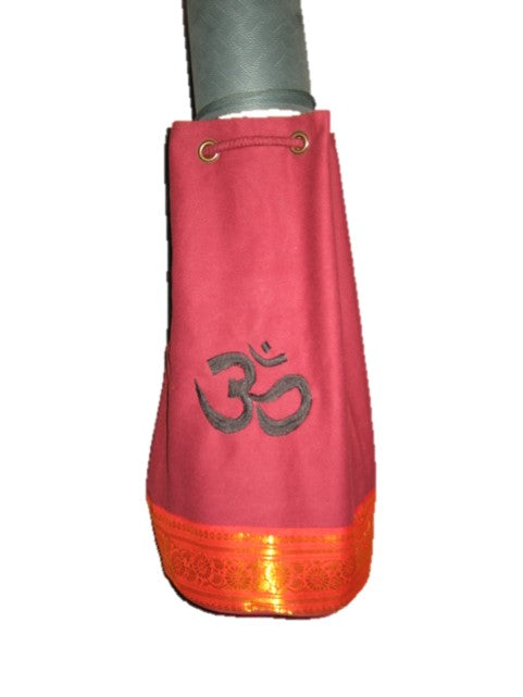 OMSutra Kids OM Yoga Mat Bag with Saree Lace by OMSutra