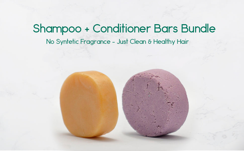 Shampoo Bar & Conditioner Bar Bundle by BeNat