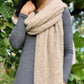 Almond Ultra Plush Alpaca Scarf by SLATE + SALT