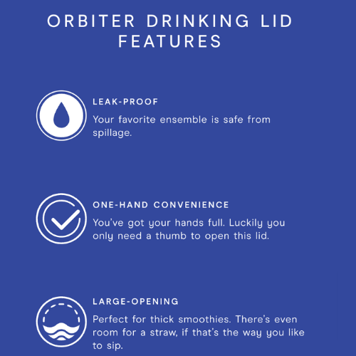 Orbiter Drinking Lid by BlendJet