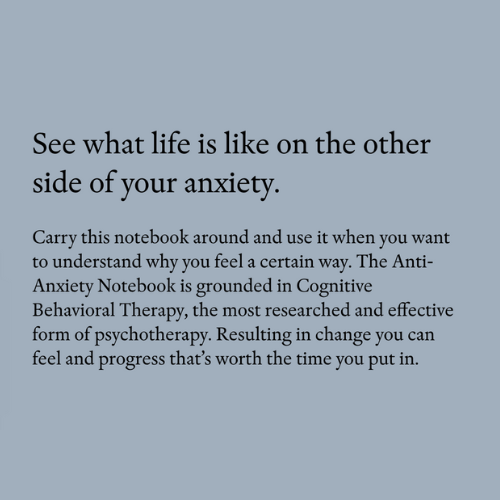 The Anti-Anxiety Notebook by Therapy Notebooks