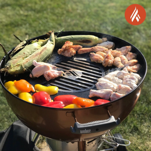 Weber Style Plancha Griddle With Grill Grate Combination Insert by Arteflame Outdoor Grills