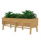 Modern Natural Cedar Wood Raised Garden Bed Planter 70-inch x 31-inch