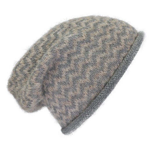 Harbor Chevron Knit Alpaca Beanie by SLATE + SALT