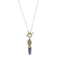 Amethyst Lariat Necklace by SLATE + SALT