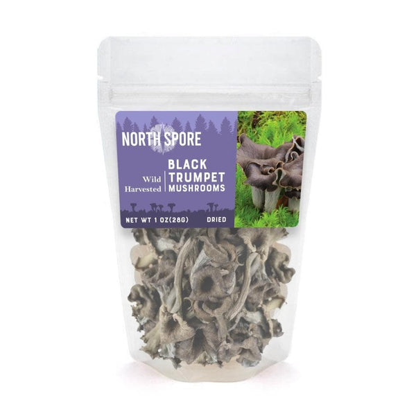 Dried Wild Black Trumpet Mushrooms by North Spore