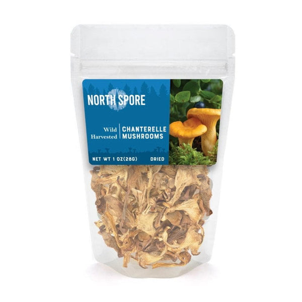 Dried Wild Chanterelle Mushrooms by North Spore