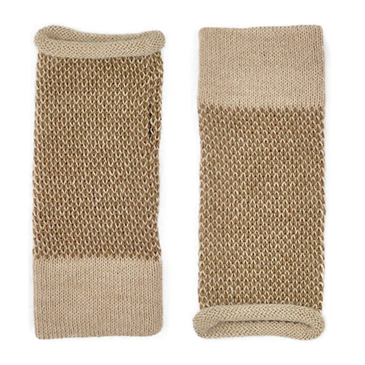 Camel Interwoven Alpaca Gloves by SLATE + SALT