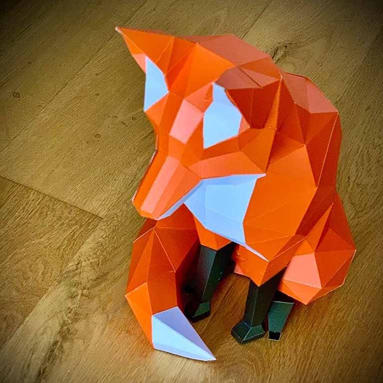 Fox 3D Model by PAPERCRAFT WORLD