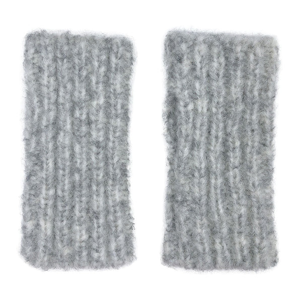 Gray Ribbed Alpaca Gloves by SLATE + SALT