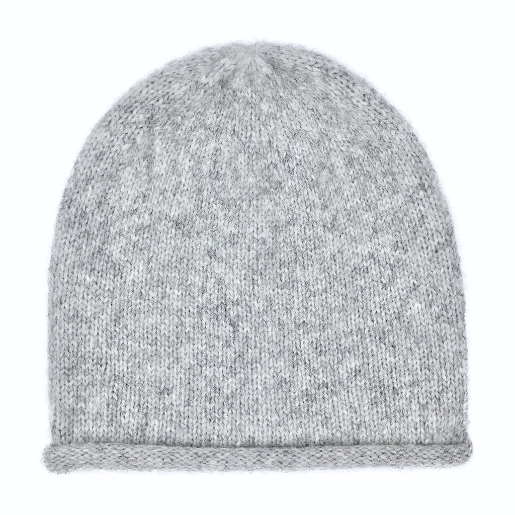 Gray Essential Knit Alpaca Beanie by SLATE + SALT