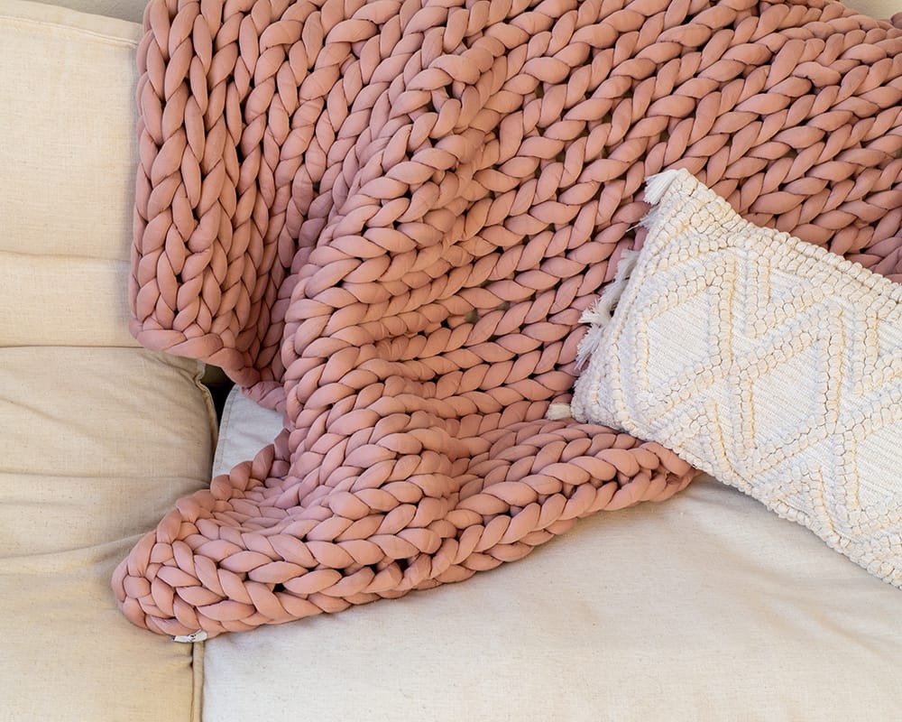 Gravity Chunky Knit Blanket by Gravity Blankets