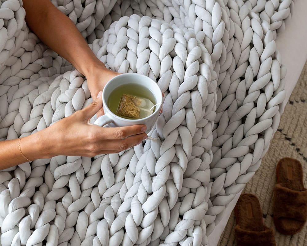 Gravity Chunky Knit Blanket by Gravity Blankets