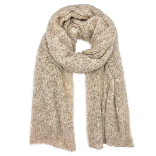 Almond Ultra Plush Alpaca Scarf by SLATE + SALT