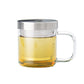 Glass Tea Mug with Stainless Steel Infuser (350ml) by KKOKDAM