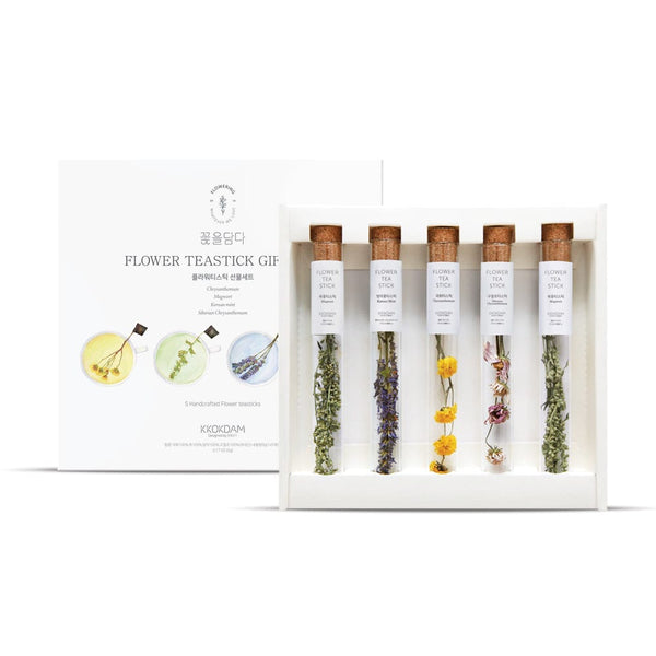 Assorted Flower Tea Stick Gift Set by KKOKDAM