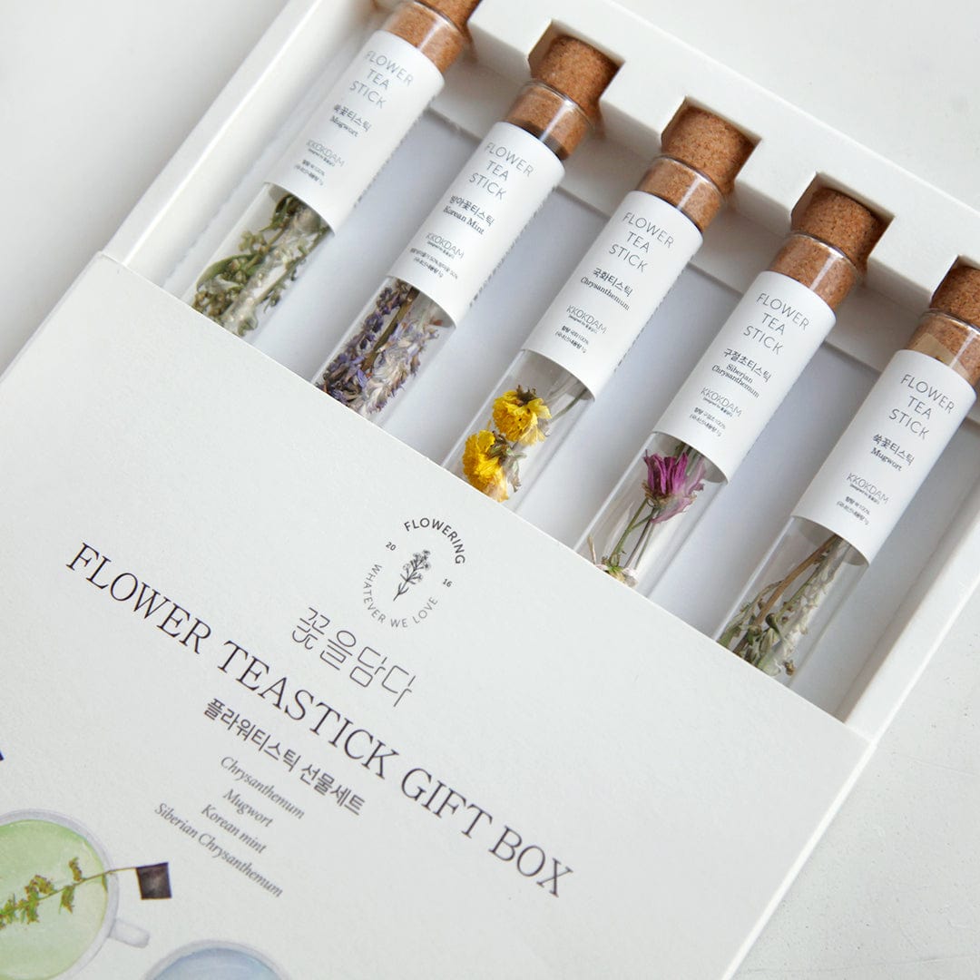 Assorted Flower Tea Stick Gift Set by KKOKDAM