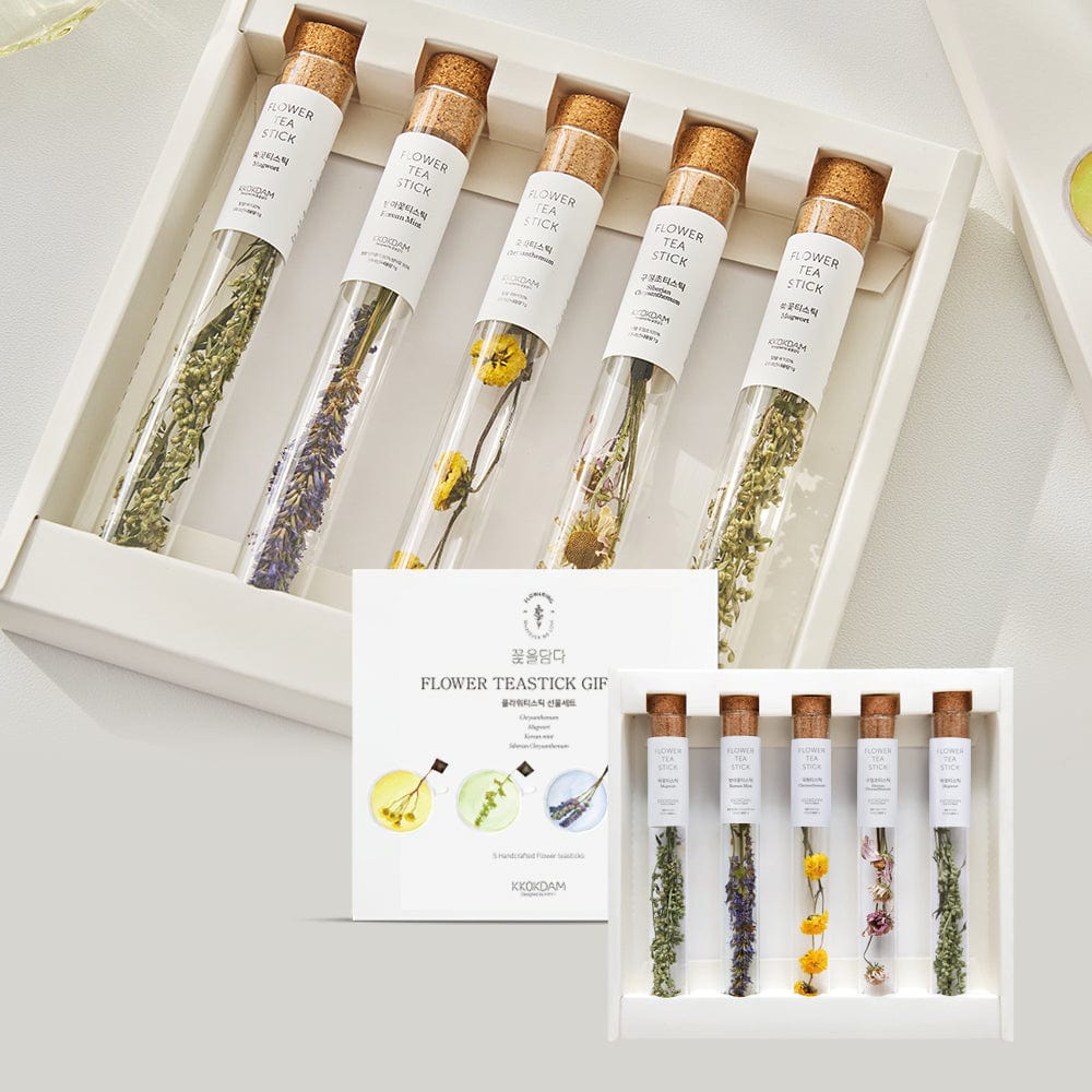 Assorted Flower Tea Stick Gift Set by KKOKDAM