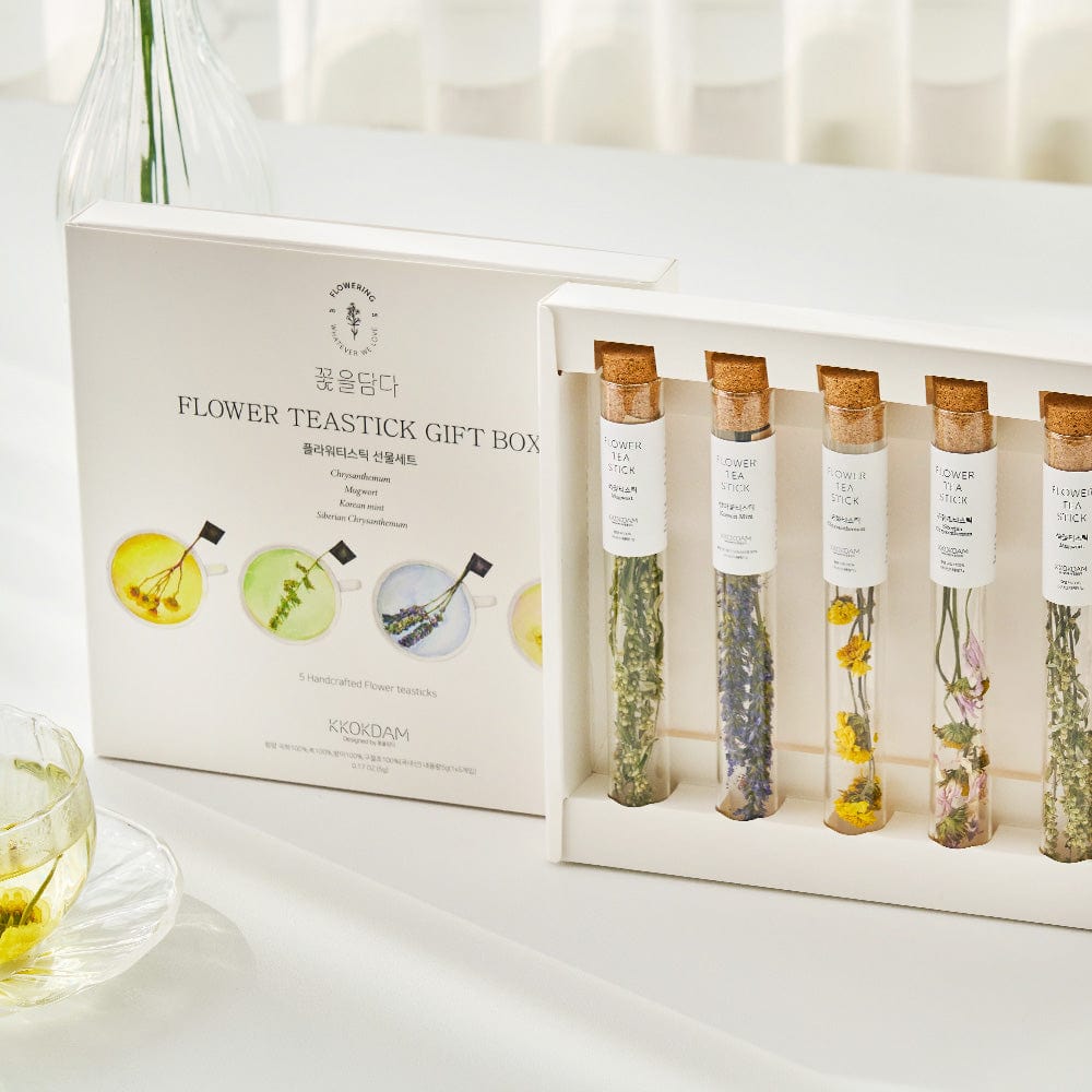 Assorted Flower Tea Stick Gift Set by KKOKDAM