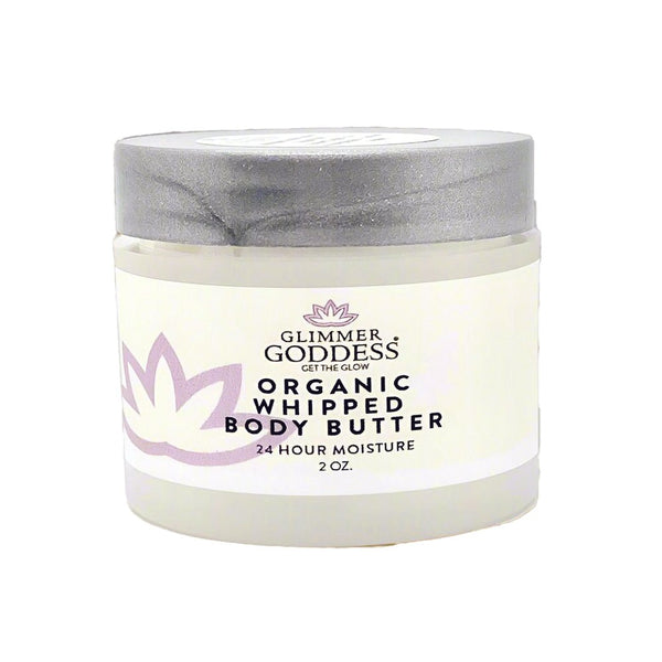 Organic Whipped Body Butter - 2 oz Travel Size by Glimmer Goddess® Organic Skin Care