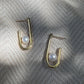 J Hoop Freshwater Pearl Earrings by SLATE + SALT