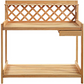 Wooden Potting Bench with Storage Drawer