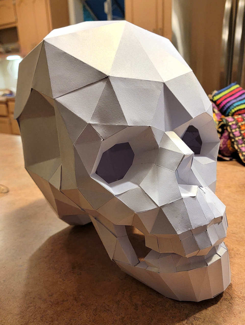 Low Poly Skull Paper Craft by PAPERCRAFT WORLD