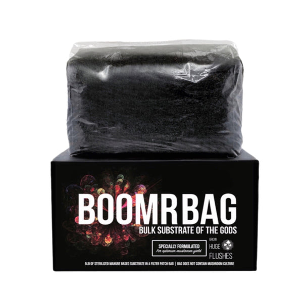 ‘Boomr Bag’ Manure-Based Sterile Mushroom Bulk Substrate by North Spore