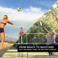 4 Square Volleyball and Badminton Combo Set by Triumph Sports