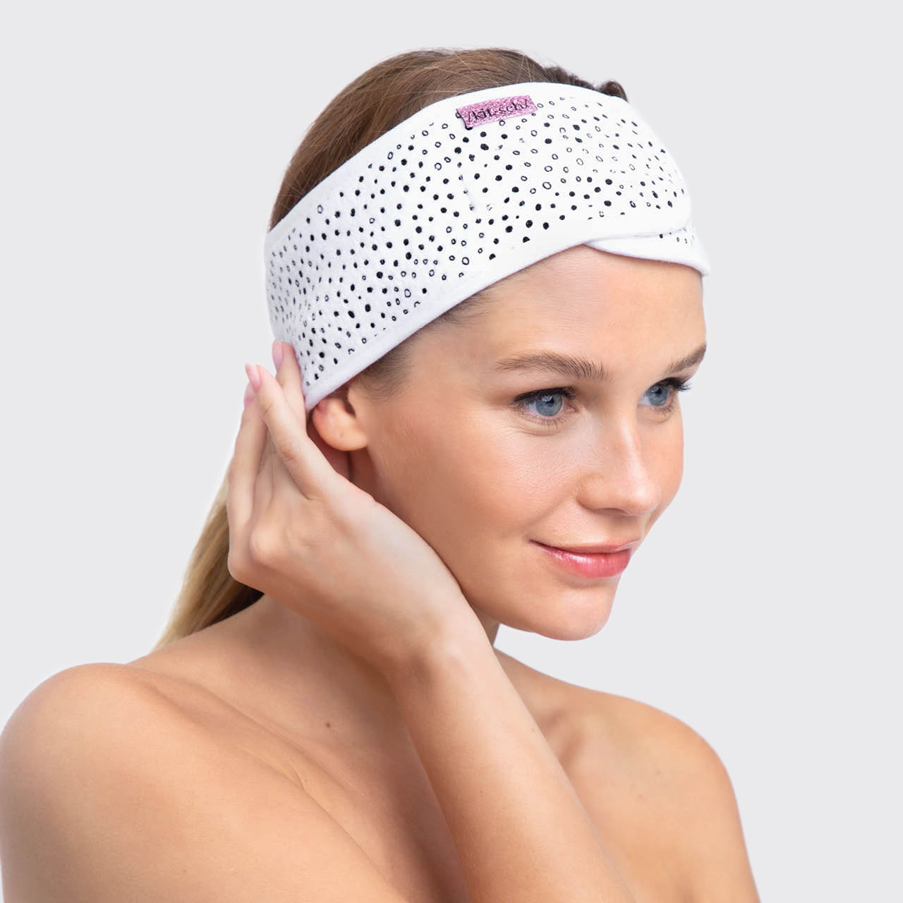 Microfiber Spa Headband - Micro Dot by KITSCH - Lotus and Willow