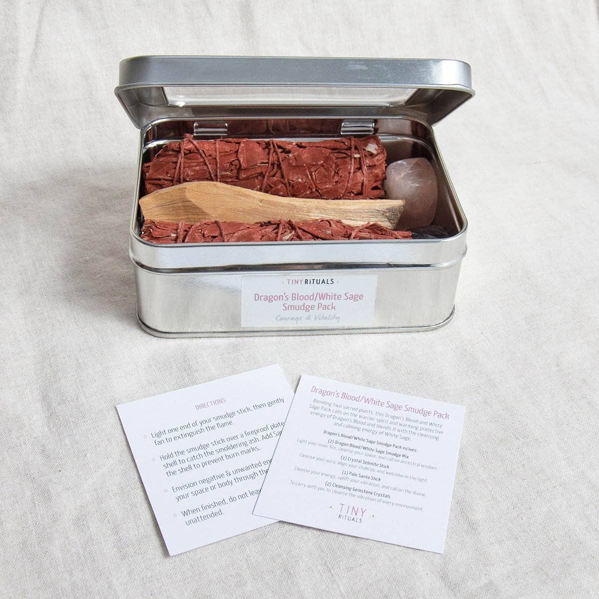 Dragon's Blood/White Sage Smudge Gift Pack by Tiny Rituals