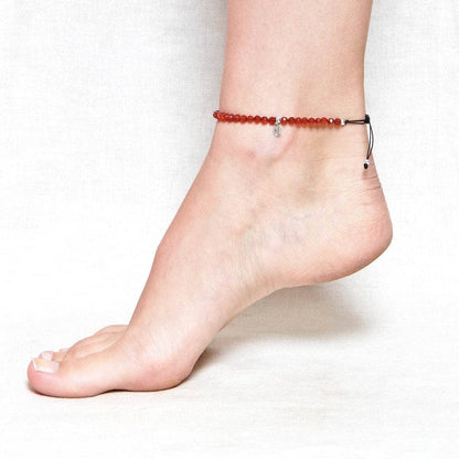 Carnelian Energy Anklet by Tiny Rituals