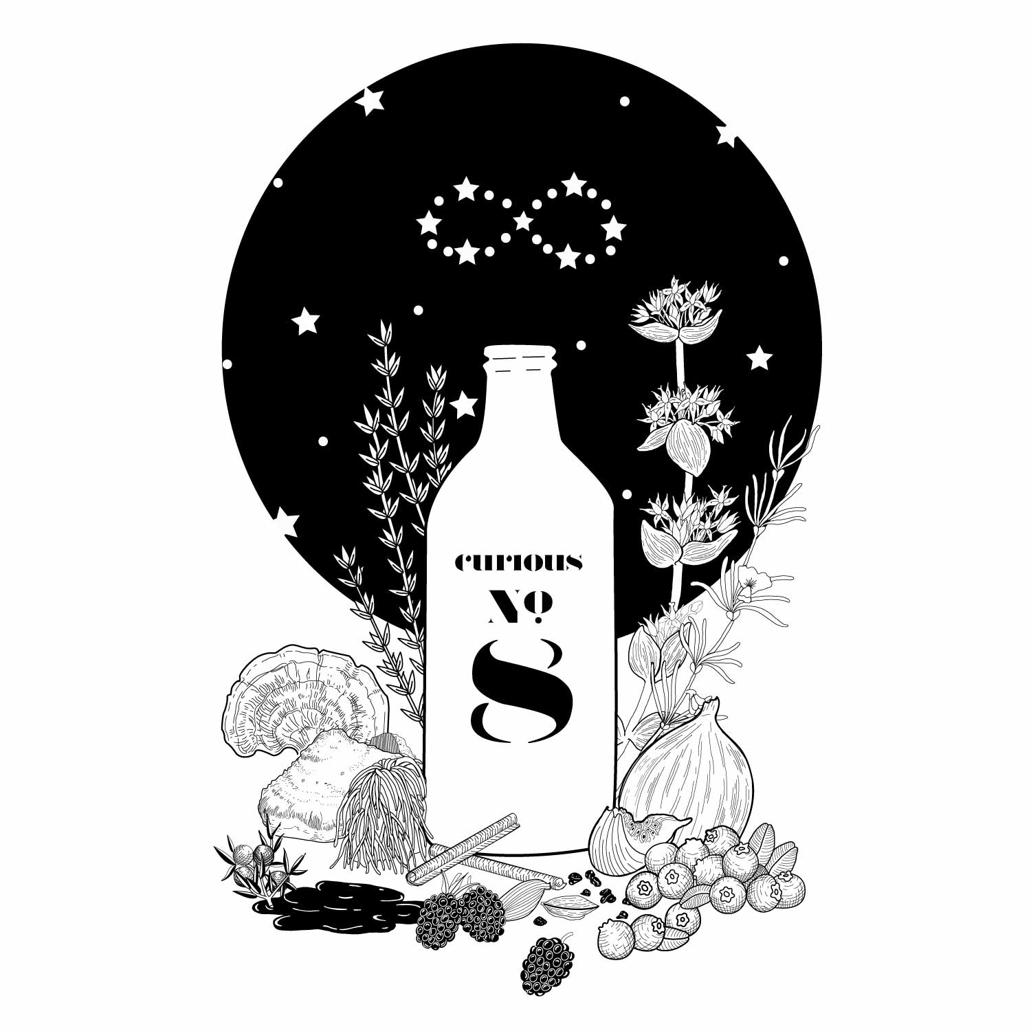 Curious No. 8 Digestif (LIMITED RELEASE) by Curious Elixirs - Lotus and Willow