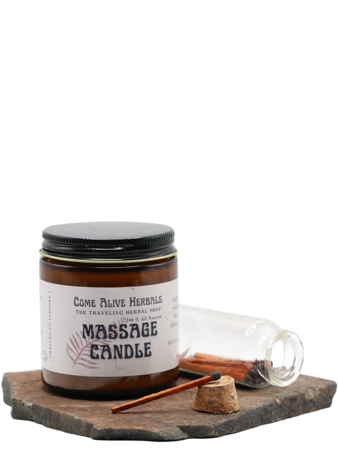 Massage Candle by Come Alive Herbals - Lotus and Willow