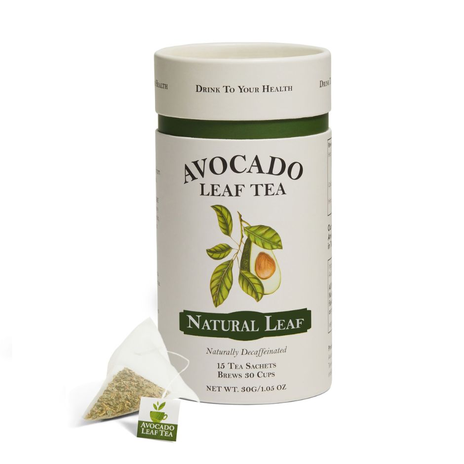 Avocado Leaf Tea Natural Leaf  <p> * Please Note canisters are currently out of stock and orders will be replaced by 15 single serve sachets as pictured below. Canisters will be restocked this month. by Avocado Tea Co.