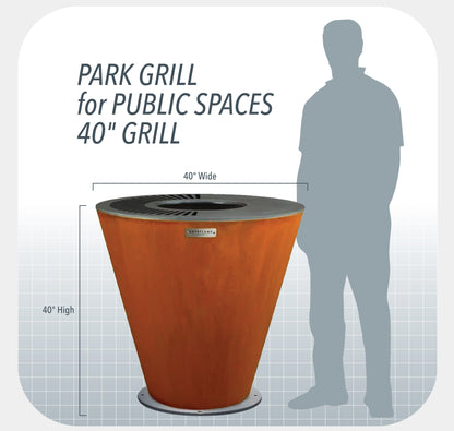 Park Grills For Public Spaces and High Traffic by Arteflame Outdoor Grills