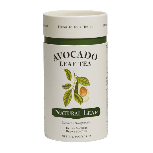 Avocado Leaf Tea Natural Leaf  <p> * Please Note canisters are currently out of stock and orders will be replaced by 15 single serve sachets as pictured below. Canisters will be restocked this month. by Avocado Tea Co.