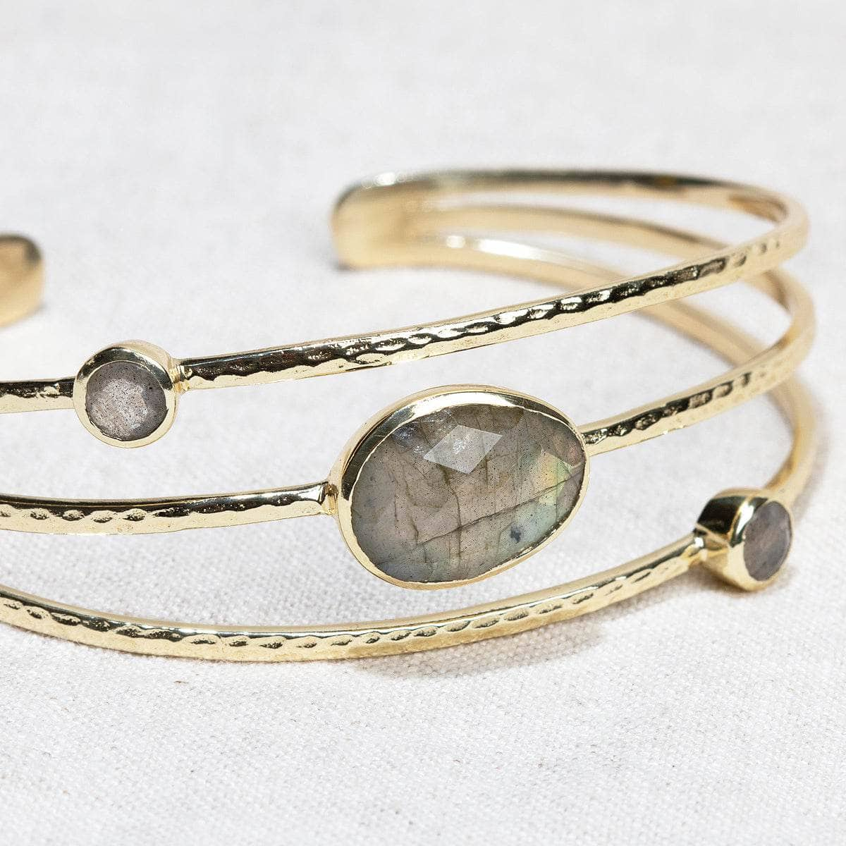 Labradorite Golden Bracelet by Tiny Rituals