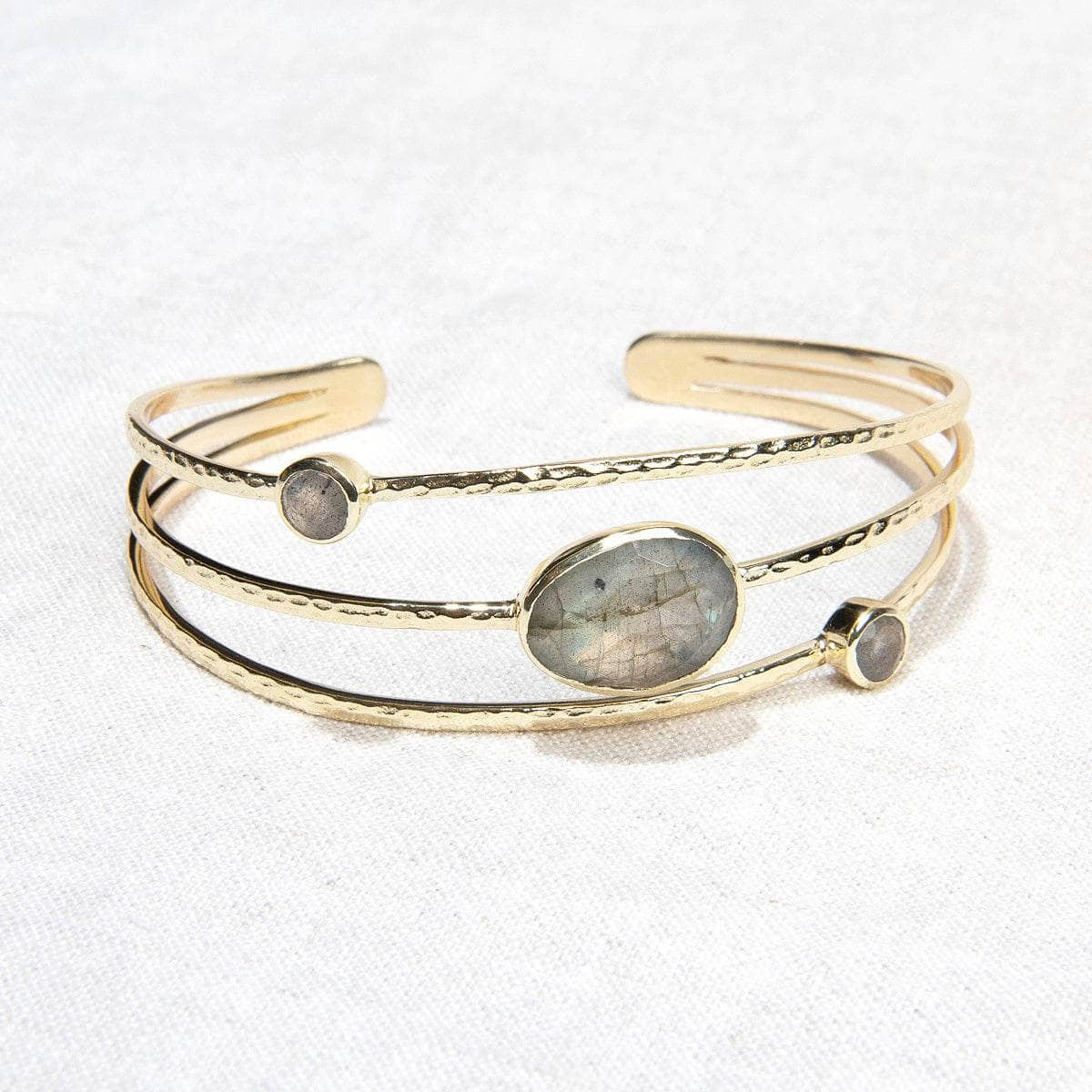 Labradorite Golden Bracelet by Tiny Rituals