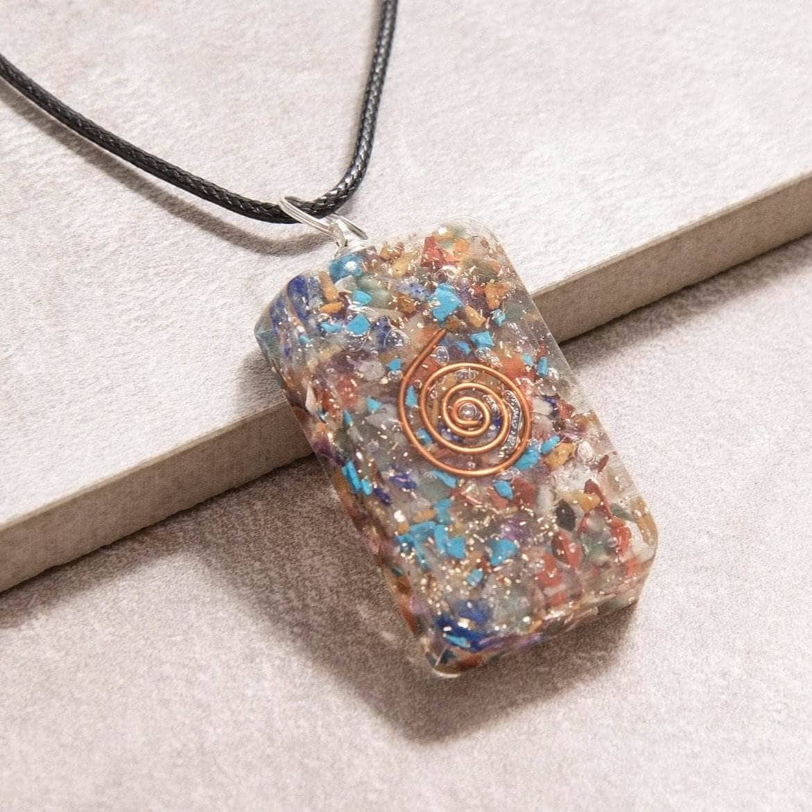 Orgone Gemstone Pendants by Tiny Rituals