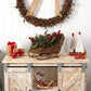 18” Christmas Sleigh with Pine, Pinecones and Berries Artificial Christmas Arrangement by Nearly Natural