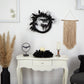 22” Halloween Black Cat and Bat Boo Twig Wreath by Nearly Natural