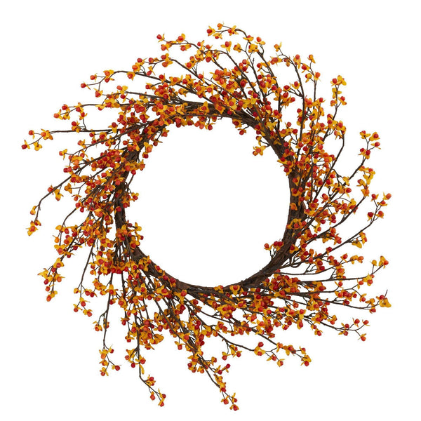 24” Sweet Bitter Wreath by Nearly Natural