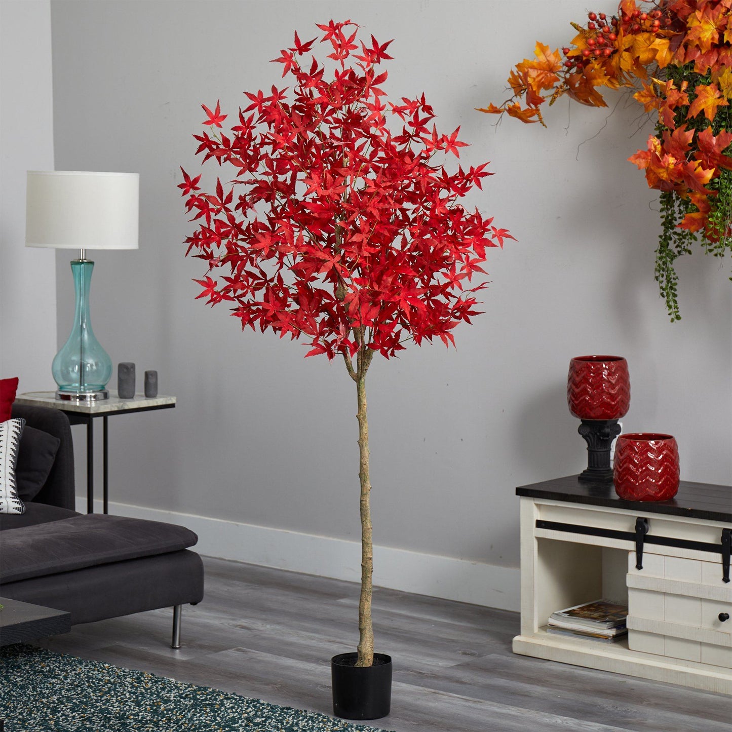 6’ Autumn Maple Artificial Fall Tree by Nearly Natural